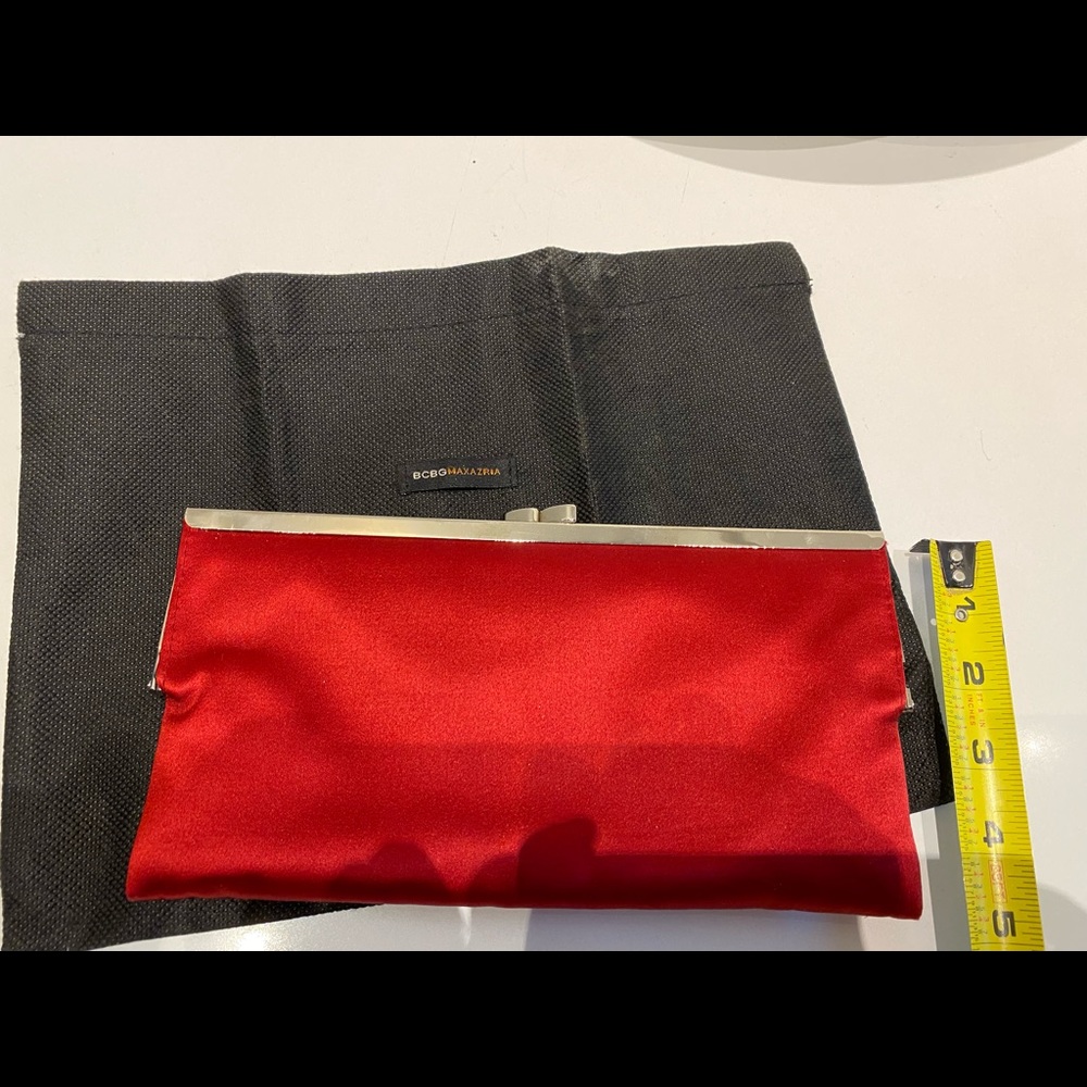Red BCBG clutch